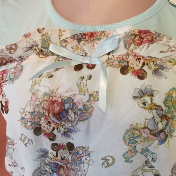 Angelic Pretty Disney Top Women's Small Blue Minnie Daisy Lolita Jfashion Blouse - Picture 11 of 11